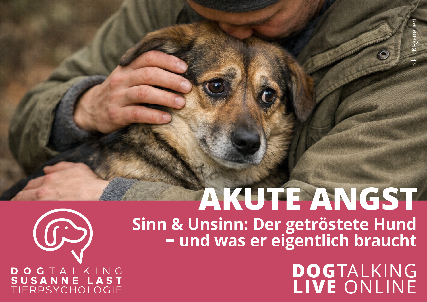 Akute Angst Sinn & Unsinn: Der getröstete Hund - und was er eigentlich braucht