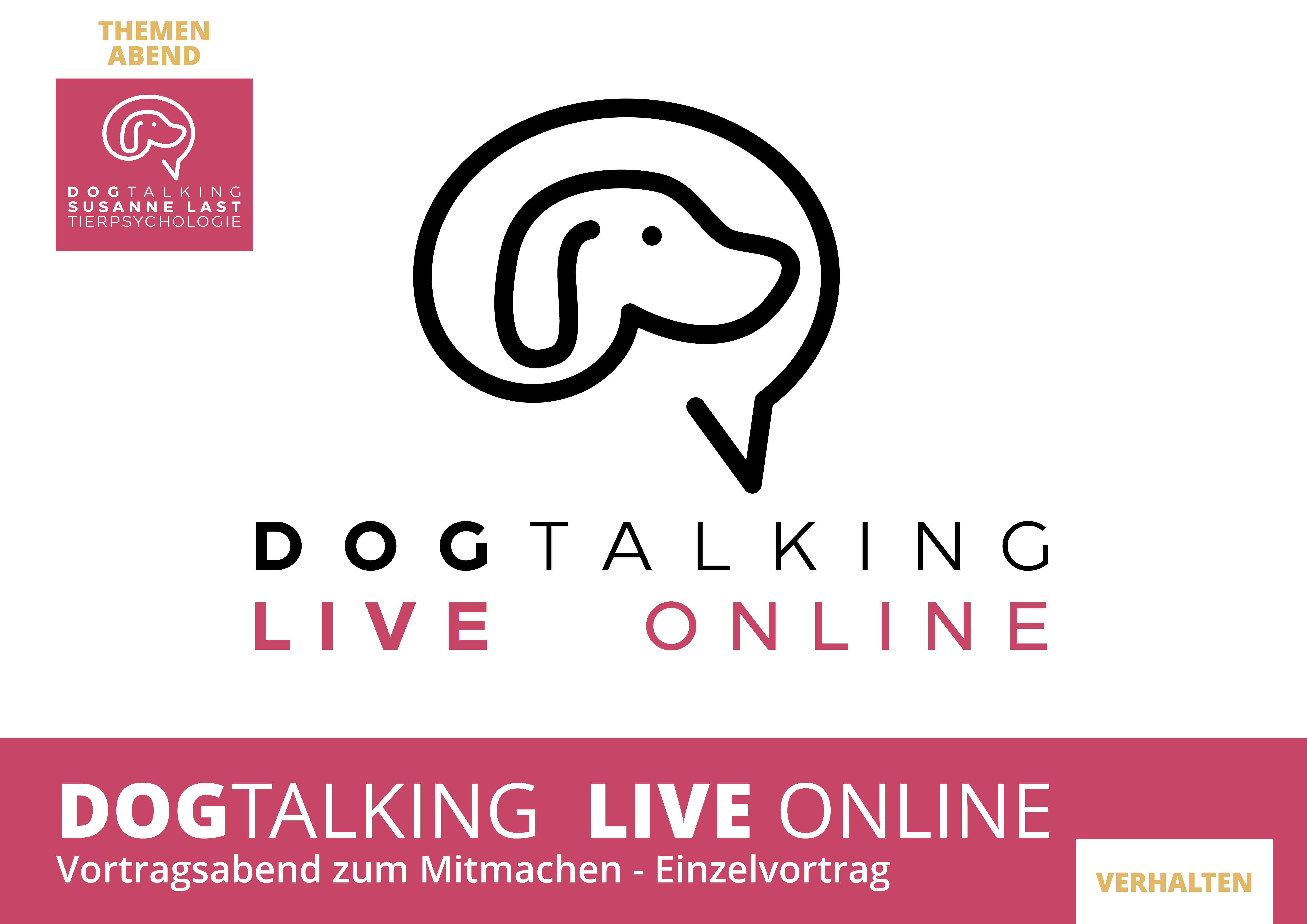 DOGTALKING live online Einzelvortrag