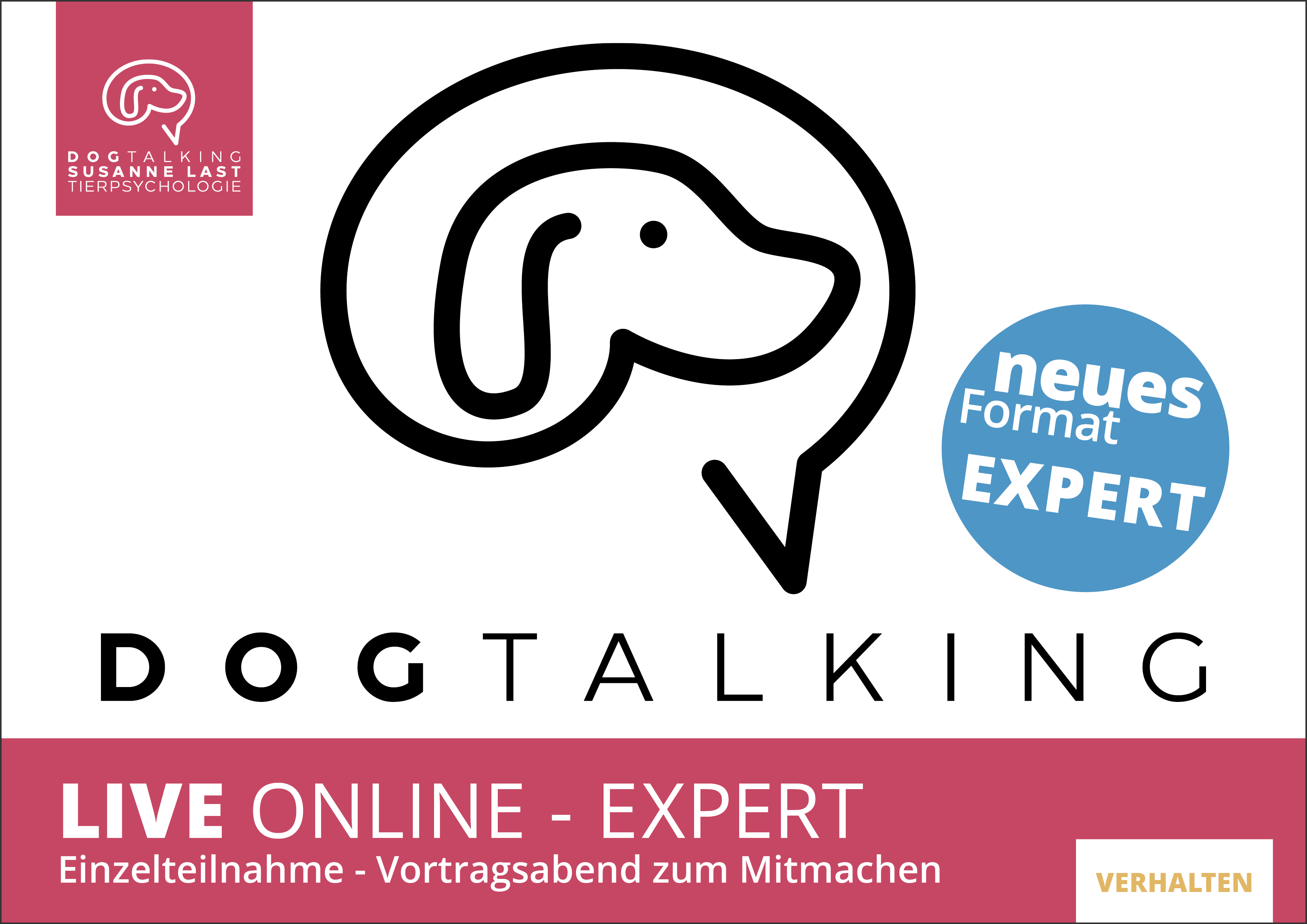 DOGTALKING live online EXPERT Einzelteilnahme